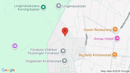 Rooms for rent i Kristianstad - kort over placeringen