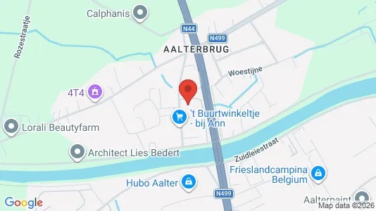 Apartments for rent i Aalter - kort over placeringen