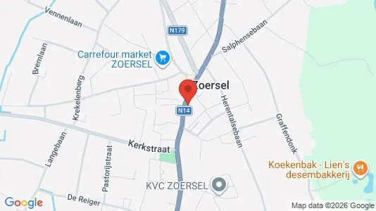 Apartments for rent i Zoersel - kort over placeringen