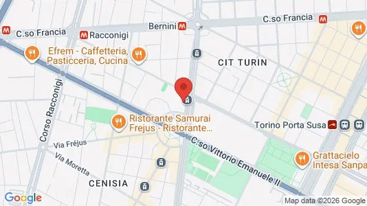 Apartments for rent i Turin - kort over placeringen