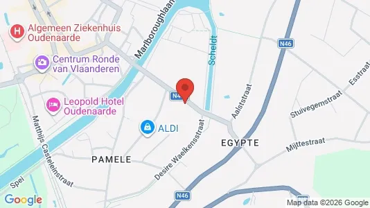 Apartments for rent i Oudenaarde - kort over placeringen