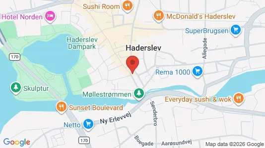 Apartments for rent i Haderslev - kort over placeringen