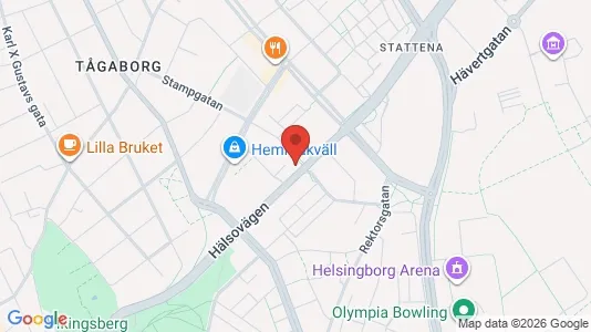Apartments for rent i Helsingborg - kort over placeringen