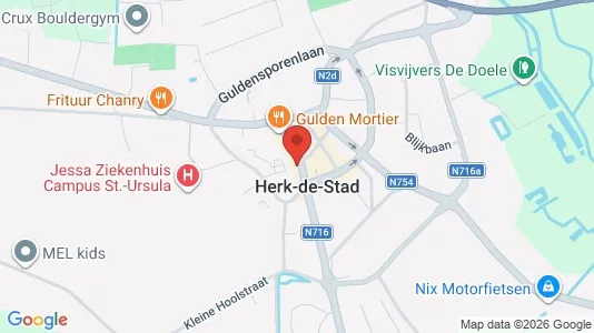 Apartments for rent i Herk-de-Stad - kort over placeringen