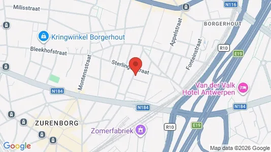 Apartments for rent i Antwerp Borgerhout - kort over placeringen