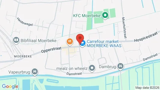 Apartments for rent i Moerbeke - kort over placeringen