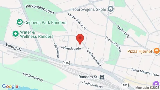 Apartments for rent i Randers C - kort over placeringen