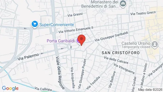 Apartments for rent i Catania - kort over placeringen
