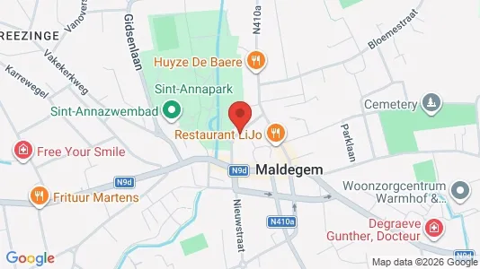 Apartments for rent i Maldegem - kort over placeringen