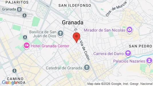 Apartments for rent i Granada - kort over placeringen