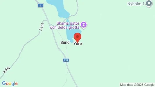 Apartments for rent i Ydre - kort over placeringen