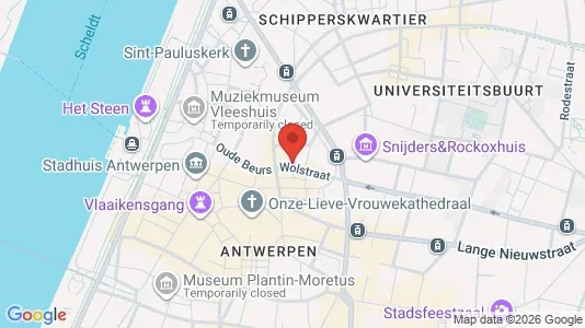 Apartments for rent i Stad Antwerp - kort over placeringen