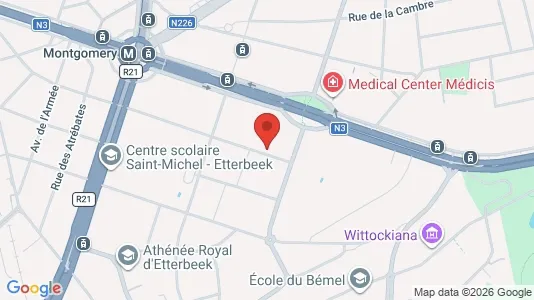 Apartments for rent i Brussels Sint-Pieters-Woluwe - kort over placeringen