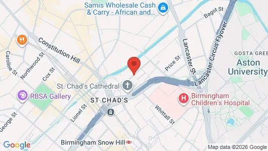 Apartments for rent i Birmingham - West Midlands - kort over placeringen
