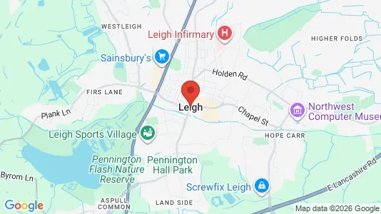 Apartments for rent i Leigh - Lancashire - kort over placeringen