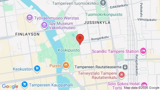 Rooms for rent i Tampere Keskinen - kort over placeringen