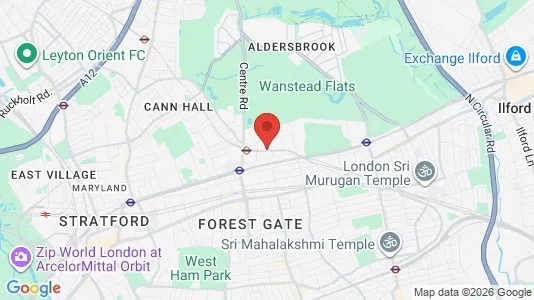 Apartments for rent i London E7 - kort over placeringen