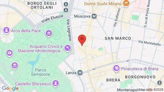 Apartments for rent i Milano Zona 1 - Centro storico - kort over placeringen