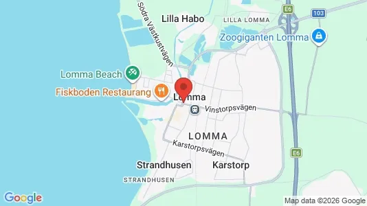 Rooms for rent i Lomma - kort over placeringen