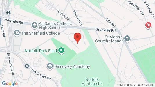 Apartments for rent i Sheffield - South Yorkshire - kort over placeringen