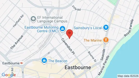 Apartments for rent i Eastbourne - East Sussex - kort over placeringen
