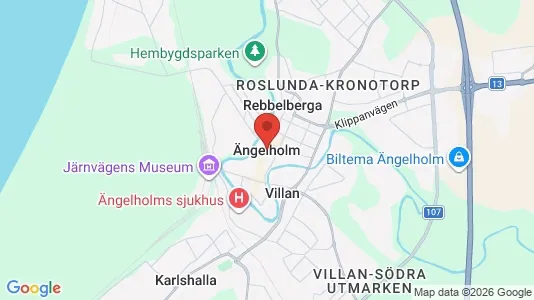 Rooms for rent i Ängelholm - kort over placeringen