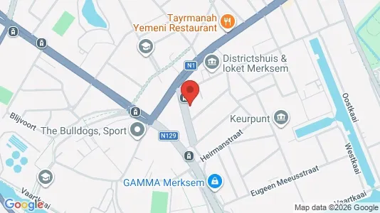 Apartments for rent i Antwerp Merksem - kort over placeringen