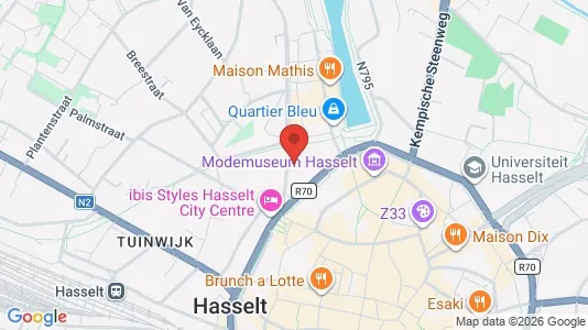 Apartments for rent i Hasselt - kort over placeringen