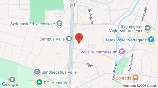 Apartments for rent i Vejle Center - kort over placeringen