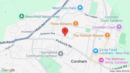 Apartments for rent i Corsham - Wiltshire - kort over placeringen