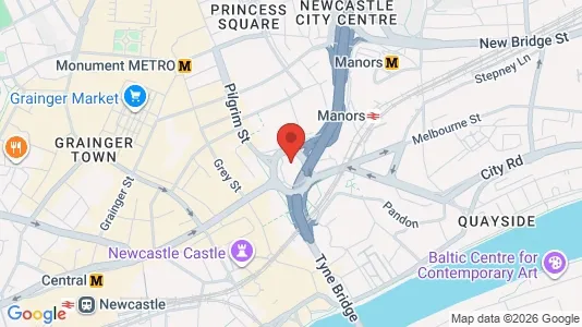 Apartments for rent i Newcastle upon Tyne - Tyne and Wear - kort over placeringen