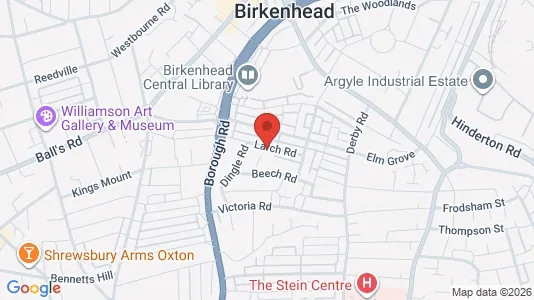 Apartments for rent i Birkenhead - Merseyside - kort over placeringen