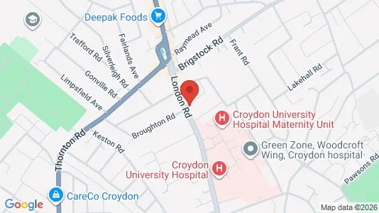 Apartments for rent i Thornton Heath - Surrey - kort over placeringen