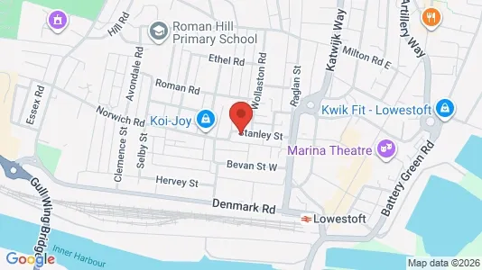 Apartments for rent i Lowestoft - Suffolk - kort over placeringen