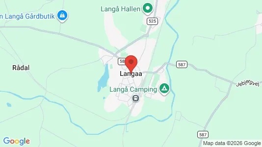 Apartments for rent i Langå - kort over placeringen
