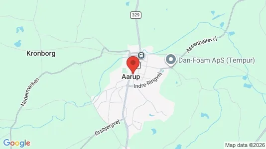 Apartments for rent i Aarup - kort over placeringen