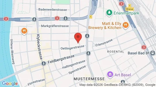 Rooms for rent i Basel-Stadt - kort over placeringen