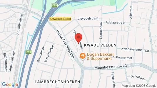 Apartments for rent i Antwerp Merksem - kort over placeringen