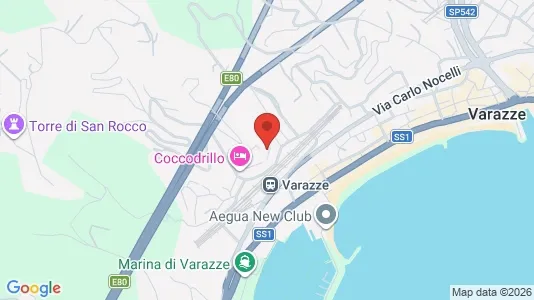 Apartments for rent i Varazze - kort over placeringen