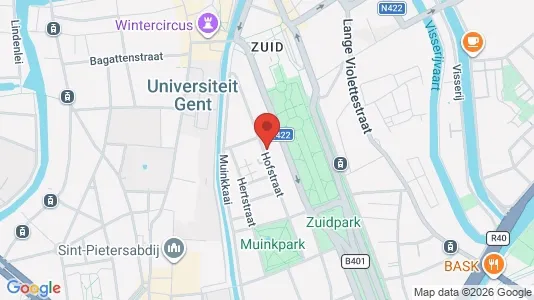 Apartments for rent i Stad Gent - kort over placeringen
