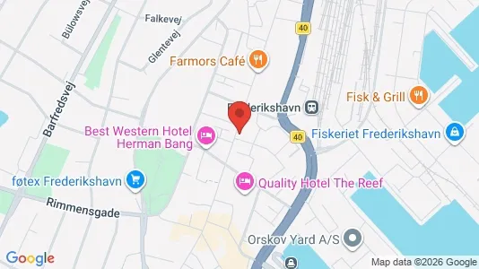 Apartments for rent i Frederikshavn - kort over placeringen
