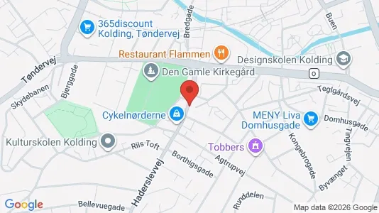 Apartments for rent i Kolding - kort over placeringen