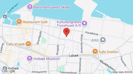 Apartments for rent i Holbæk - kort over placeringen
