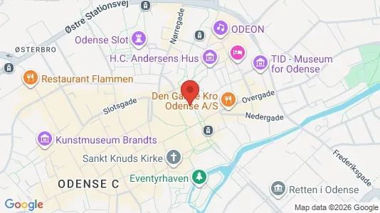 Apartments for rent i Odense C - kort over placeringen