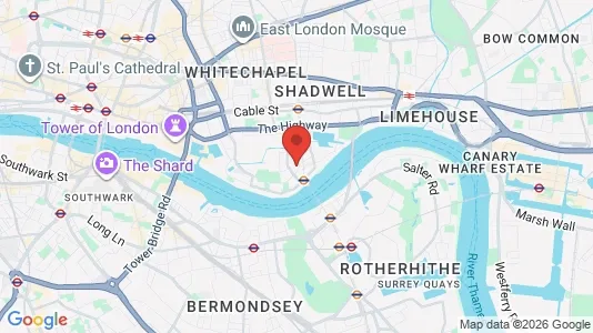 Apartments for rent i London E1W - kort over placeringen