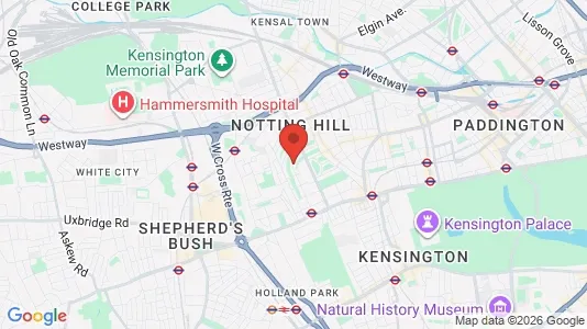 Apartments for rent i London W11 - kort over placeringen
