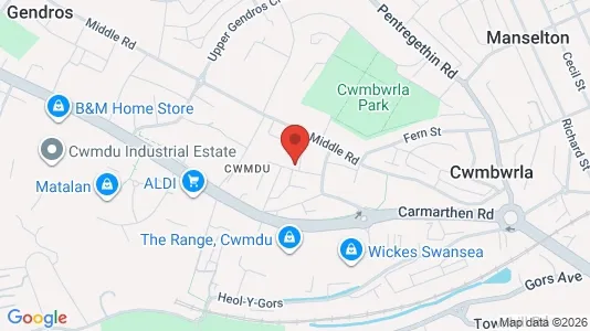 Apartments for rent i Swansea - West Glamorgan - kort over placeringen