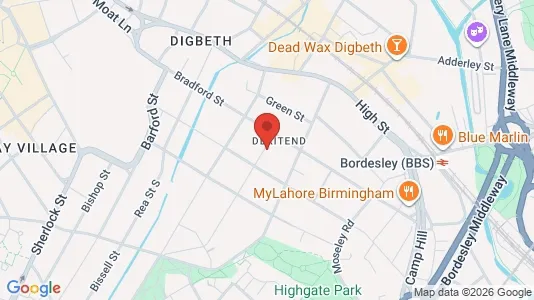 Apartments for rent i Birmingham - West Midlands - kort over placeringen