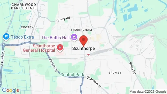 Apartments for rent i Scunthorpe - South Humberside - kort over placeringen