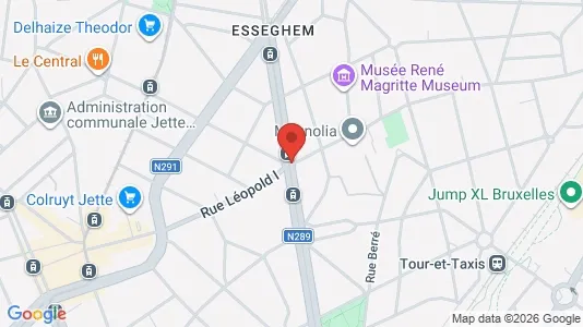 Apartments for rent i Brussels Jette - kort over placeringen